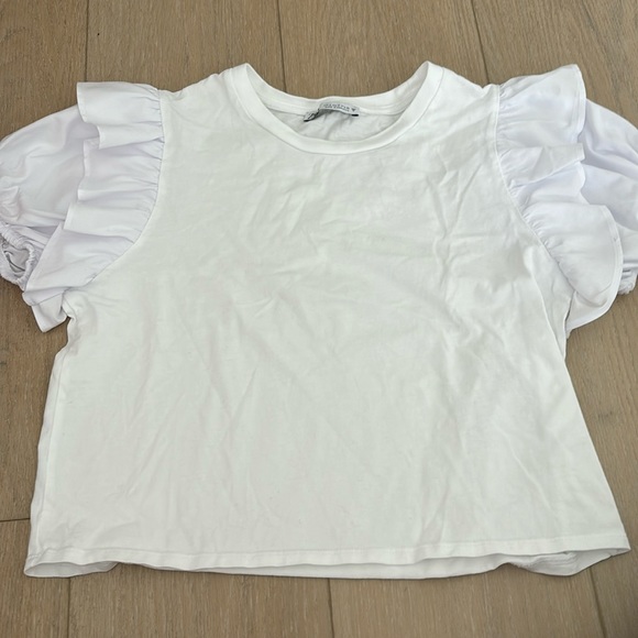 Zara Tops White Puff Sleeve Zara Top Poshmark